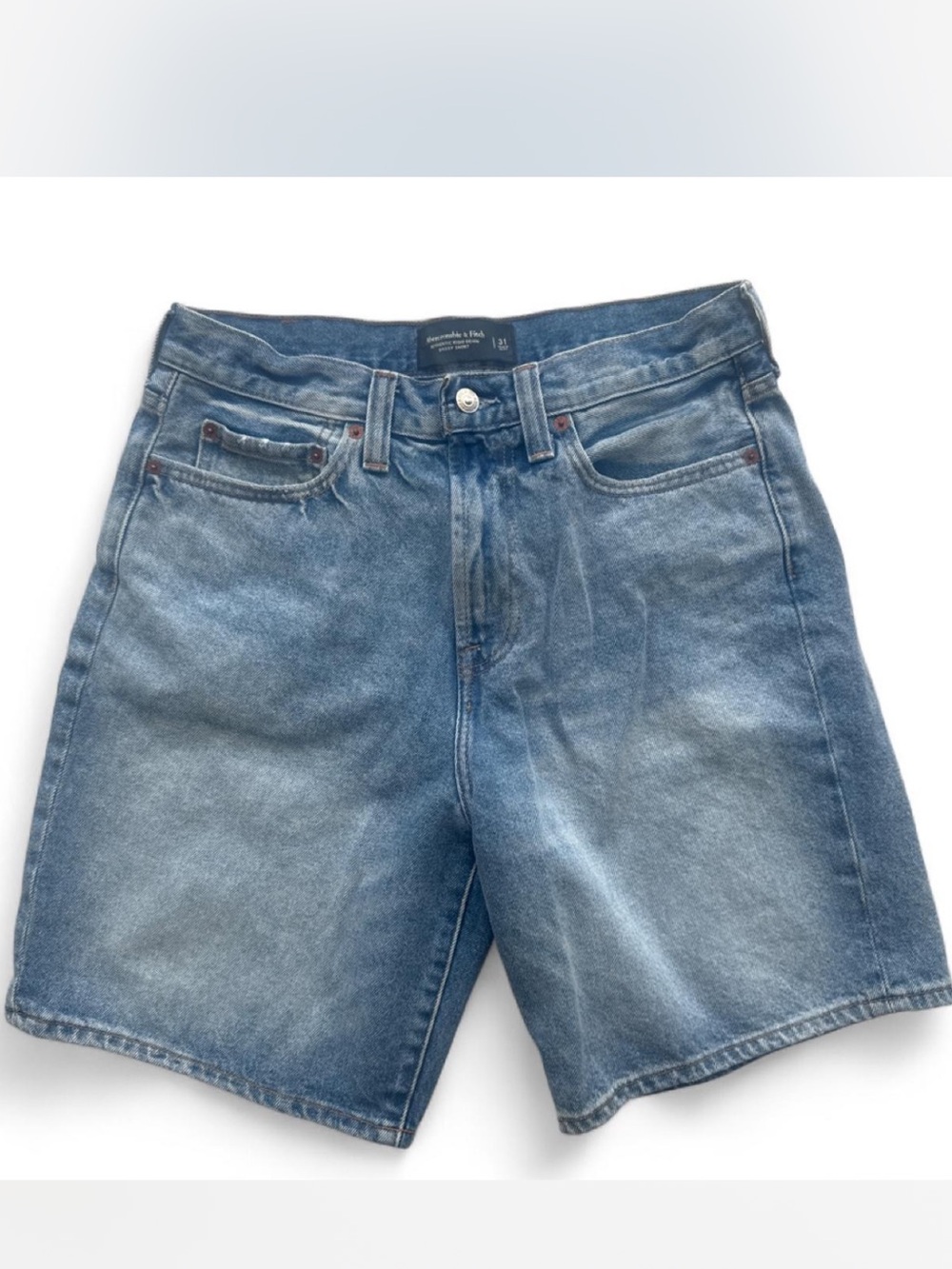 Abercrombie & Fitch Faded Blue Denim Shorts